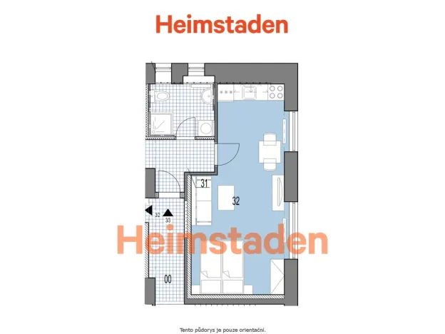 Pronájem bytu 1+kk, Havířov - Prostřední Suchá, Hornická, 32 m2