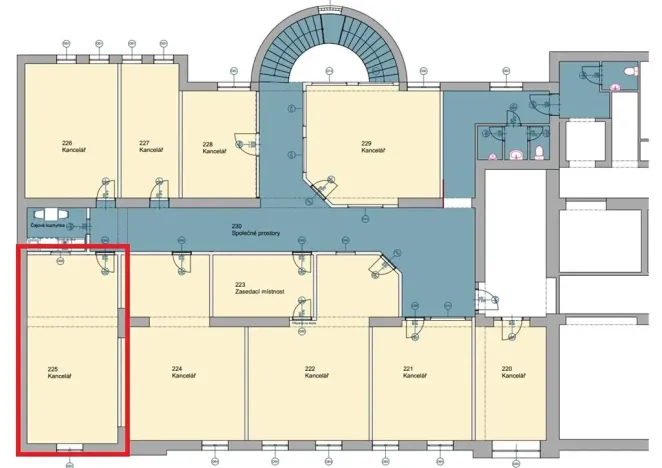 Pronájem ordinace, Frýdek-Místek, tř. T. G. Masaryka, 36 m2