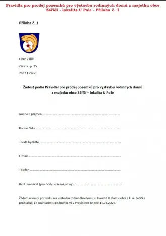 Prodej pozemku pro bydlení, Záříčí, 932 m2