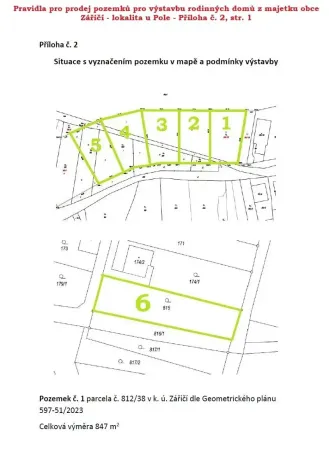 Prodej pozemku pro bydlení, Záříčí, 811 m2