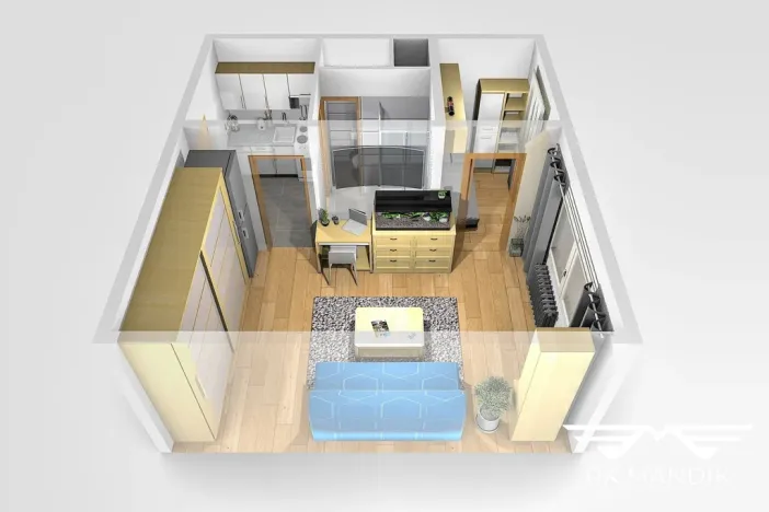 Prodej bytu 1+kk, Praha - Modřany, Nikoly Vapcarova, 32 m2