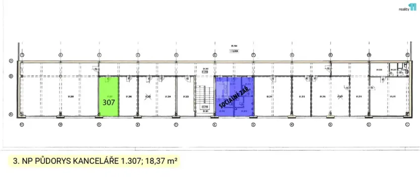 Pronájem kanceláře, Ledeč nad Sázavou, Podolí, 18 m2