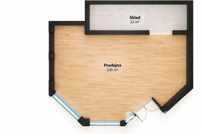 Pronájem obchodního prostoru, Vrchlabí, Krkonošská, 132 m2
