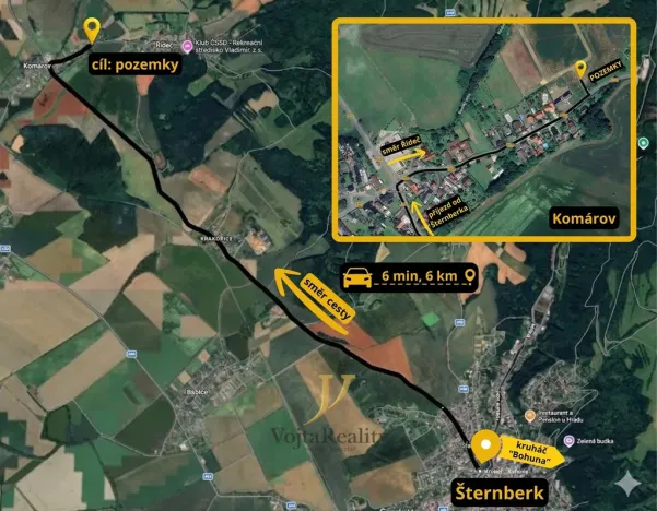 Prodej pozemku pro bydlení, Komárov, 598 m2