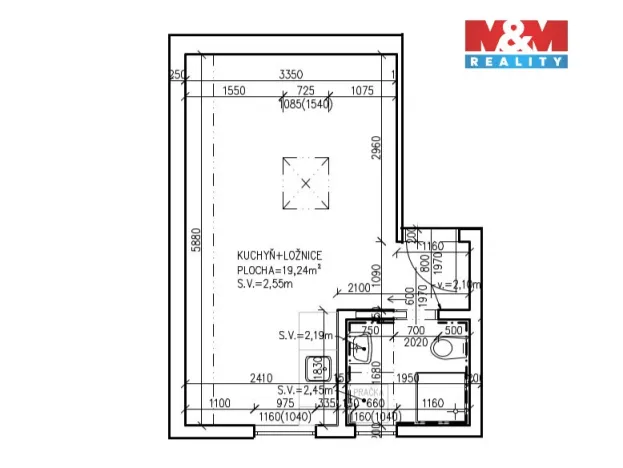 Pronájem bytu 1+kk, Liberec - Liberec VII-Horní Růžodol, Karoliny Světlé, 22 m2