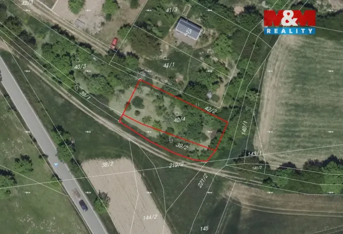 Prodej pozemku pro bydlení, Zbraslavice - Krasoňovice, 800 m2