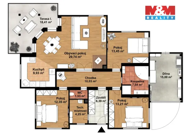 Prodej rodinného domu, Králův Dvůr - Popovice, Na Výsluní, 108 m2