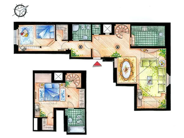 Pronájem bytu 3+1, Praha - Nové Město, Odborů, 108 m2