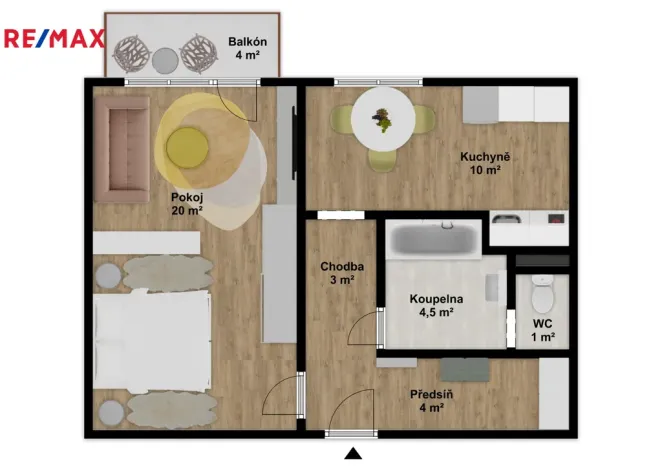 Prodej bytu 1+1, Brno - Bystrc, Kuršova, 42 m2