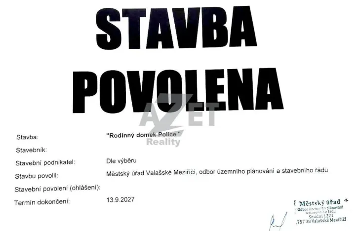 Prodej pozemku pro bydlení, Police, 1266 m2