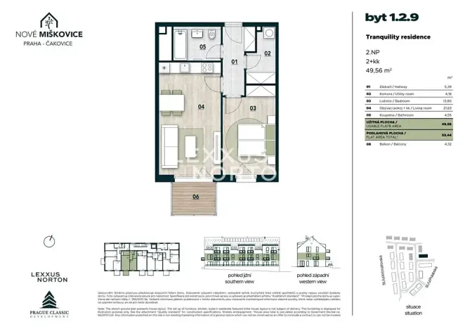 Prodej bytu 2+kk, Praha - Miškovice, Polabská, 53 m2