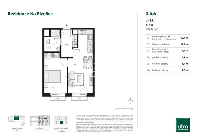 Prodej bytu 2+kk, Praha - Smíchov, Nádražní, 44 m2