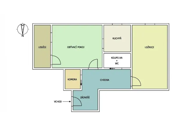 Prodej bytu 2+1, Trutnov - Horní Předměstí, Chodská, 71 m2