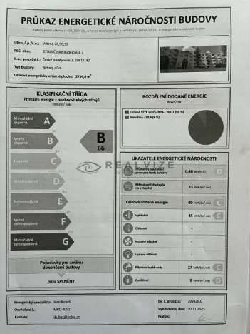 Prodej bytu 1+1, České Budějovice, Větrná, 38 m2