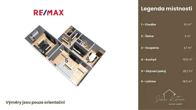 Prodej bytu 2+1, Hradec Králové, Štefánikova, 62 m2