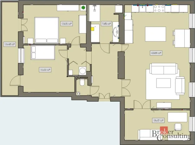 Prodej bytu 4+kk, Brno - Veveří, Jaselská, 115 m2