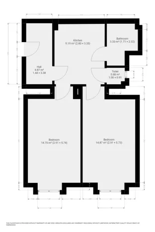 Pronájem bytu 2+kk, Praha - Smíchov, Svornosti, 47 m2