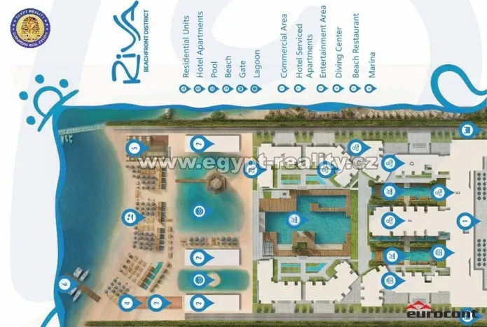 Prodej bytu 2+kk, Hurghada, Egypt, Youssef Afifi Street, 96 m2