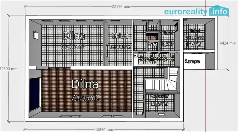 Prodej obchodního prostoru, Dobrná, 288 m2