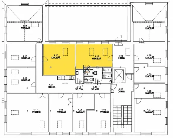 Pronájem kanceláře, Praha - Smíchov, Nádražní, 57 m2