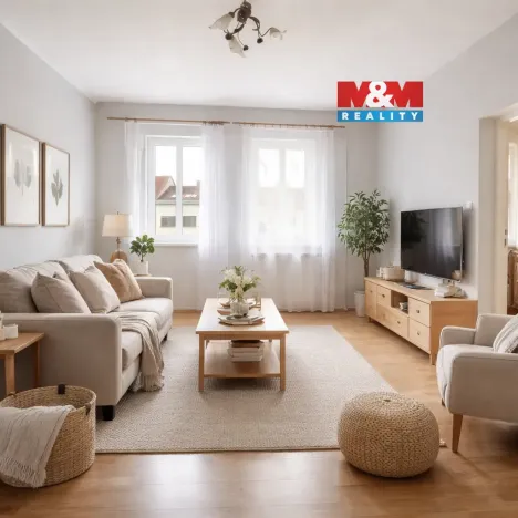 Prodej bytu 2+1, Chabařovice, Husovo náměstí, 88 m2