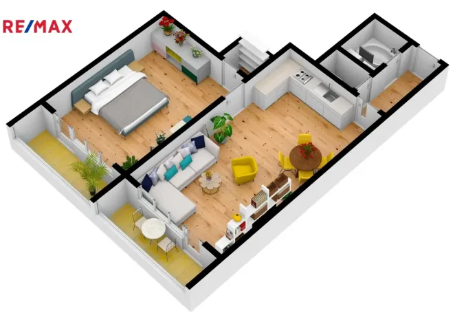 Pronájem bytu 2+kk, Hradec Králové - Nový Hradec Králové, Jana Masaryka, 56 m2