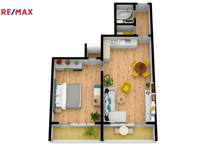 Pronájem bytu 2+kk, Hradec Králové - Nový Hradec Králové, Jana Masaryka, 56 m2