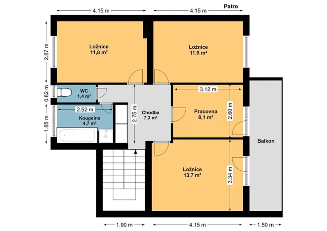 Prodej rodinného domu, Benešov, Hrubínova, 169 m2