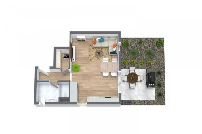 Pronájem bytu 1+kk, Bravantice, 39 m2