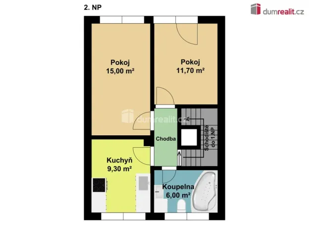 Pronájem bytu 2+1, Liberec - Liberec XXIV-Pilínkov, Maškova, 46 m2