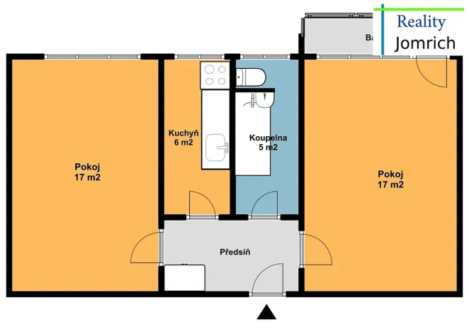 Prodej bytu 2+1, Liberec, Dvorská, 50 m2