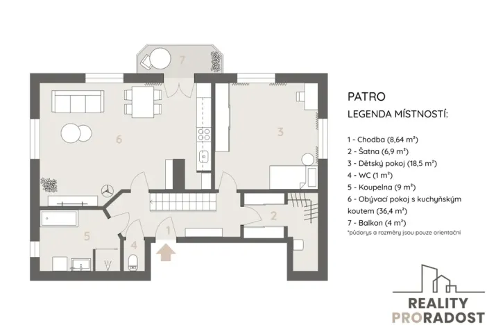 Prodej bytu 3+kk, Poděbrady, Budovcova, 110 m2