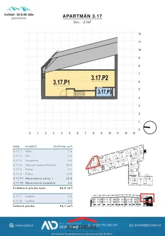 Prodej bytu 4+kk, Vrchlabí - Hořejší Vrchlabí, Horská, 87 m2