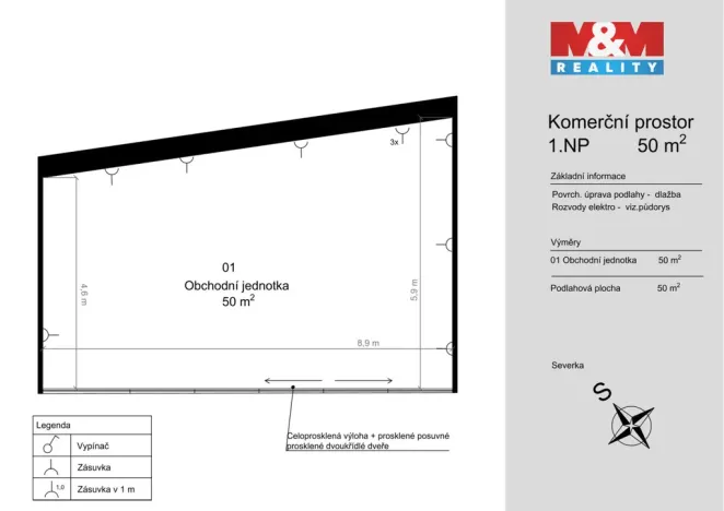 Pronájem obchodního prostoru, Benešov, Masarykovo náměstí, 50 m2