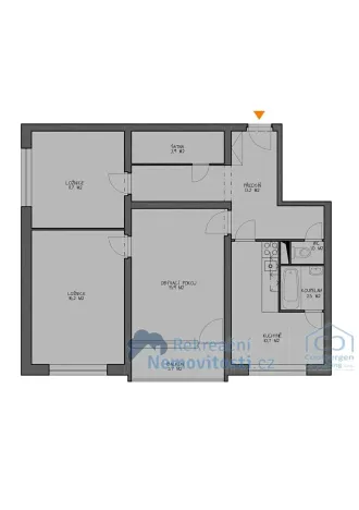 Prodej bytu 3+1, Teplice, Jaselská, 75 m2