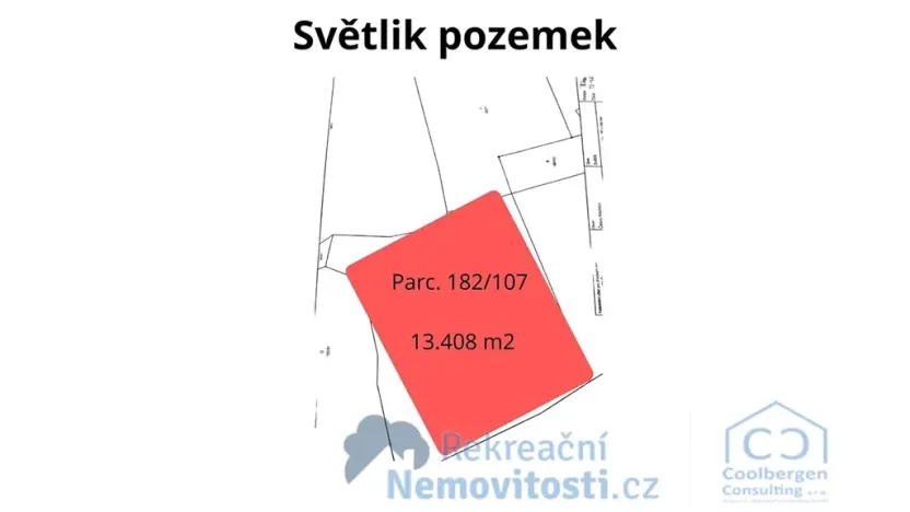 Prodej pozemku pro bydlení, Světlík, 13408 m2