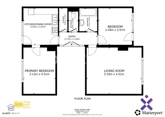 Pronájem bytu 3+1, Nivnice, Nová Čtvrť, 74 m2
