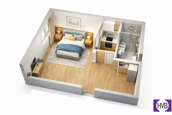 Prodej bytu 1+kk, Horní Planá, Palackého, 25 m2