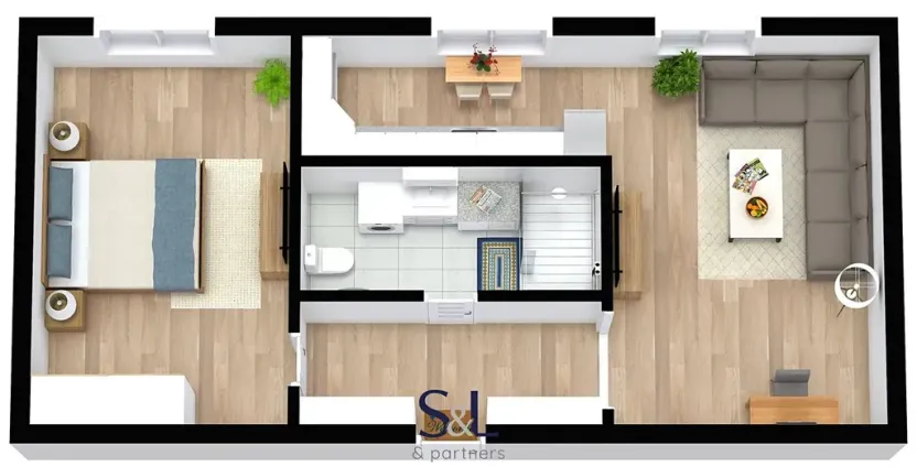 Pronájem bytu 2+1, Česká Lípa, Kozákova, 50 m2