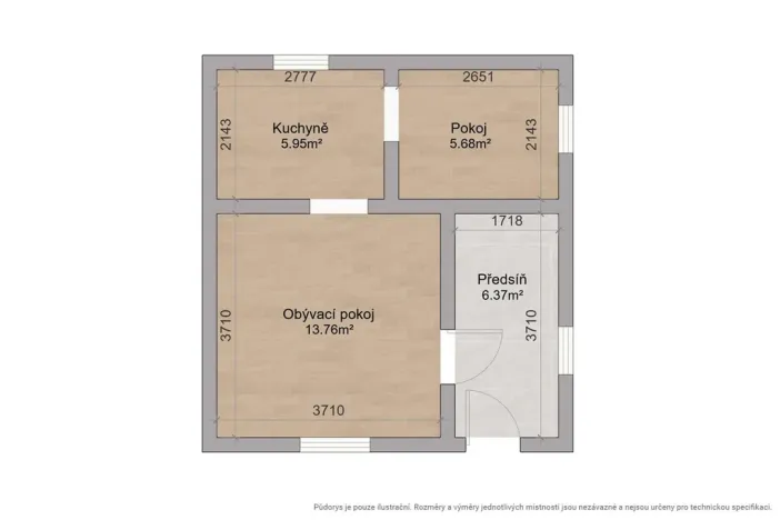 Prodej chaty, Plešnice, 36 m2