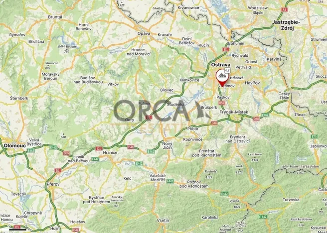 Prodej podílu pozemku, Ostrava, 1230 m2