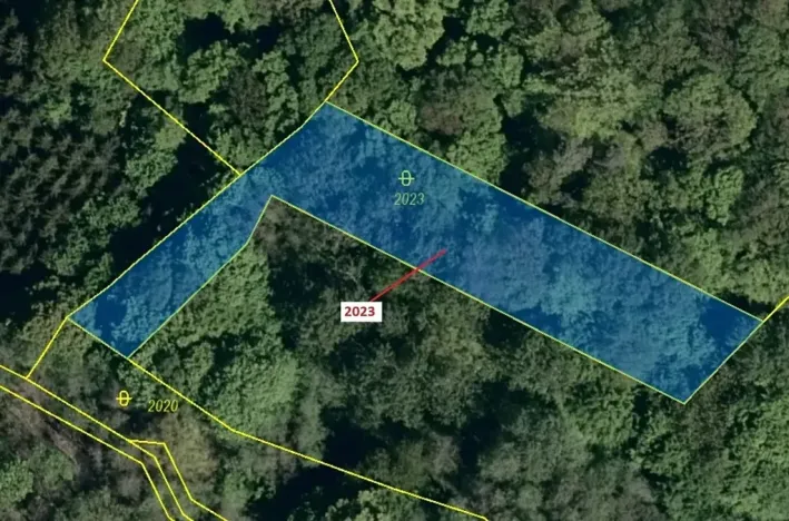 Dražba pozemku, Slopné, 1294 m2