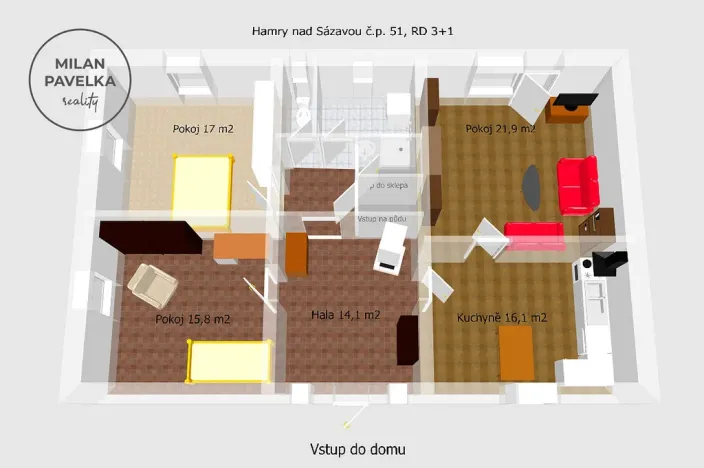 Prodej rodinného domu, Hamry nad Sázavou, 132 m2