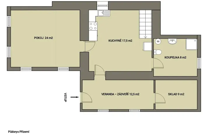 Prodej rodinného domu, Horní Kalná, 126 m2