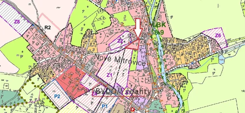 Prodej zahrady, Nové Mitrovice, 1216 m2