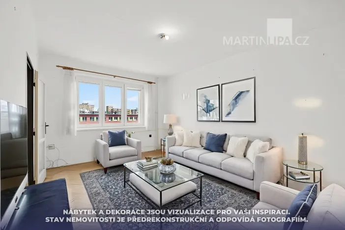 Prodej bytu 2+1, Praha - Libeň, náměstí Na Balabence, 53 m2