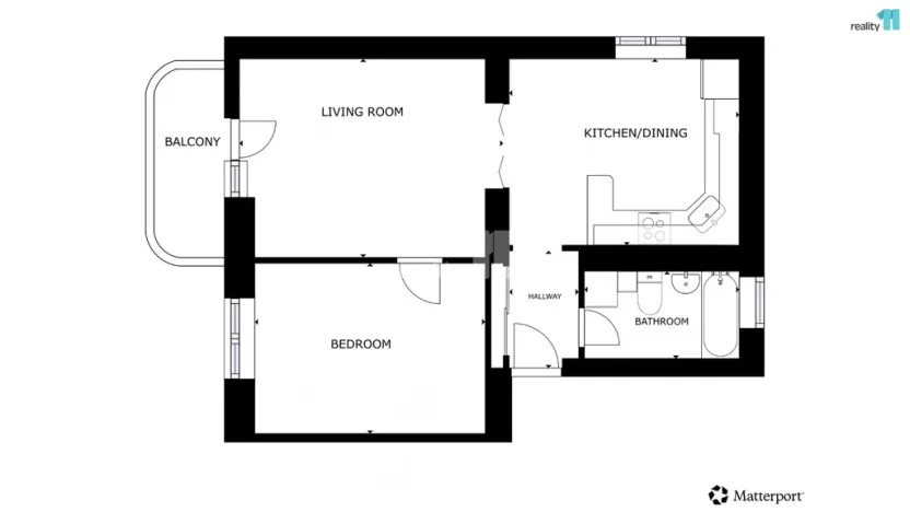 Prodej bytu 2+1, Ledeč nad Sázavou, Na Sibiři, 47 m2