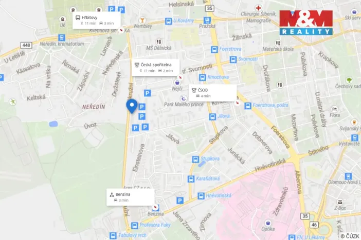 Prodej garáže, Olomouc - Neředín, Okružní, 14 m2