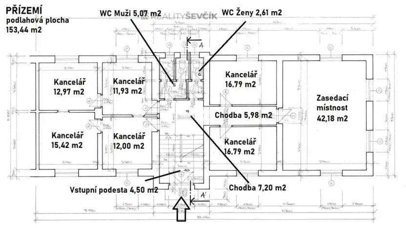 Prodej obchodního prostoru, České Budějovice - České Budějovice 4, Hlinská, 440 m2