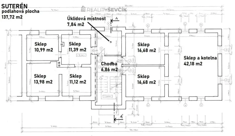 Prodej obchodního prostoru, České Budějovice - České Budějovice 4, Hlinská, 440 m2